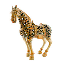 a modern copy of a Tang dynasty filigree horse