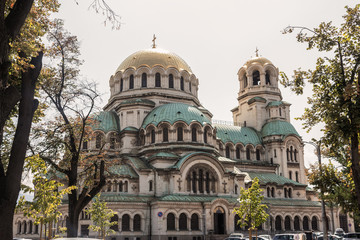 Fototapeta na wymiar St. Alexander Nevsky Cathedral in Sofia, Bulgaria - Bilder 