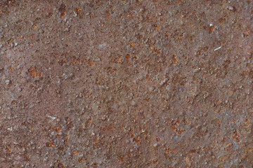 Texture of a rusty surface. Metal oxidation is a natural process. The influence of aggressive environment on the metal.