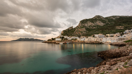 Fototapeta na wymiar Landscape view of sea stack of Levanzo, Egadi Islands, Sicily, Italy