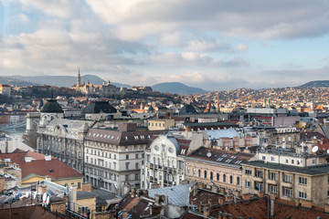 Fototapeta premium Aerial view of Budapest city