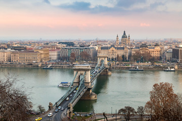 Fototapeta na wymiar Panorama of Budapest, Hungary