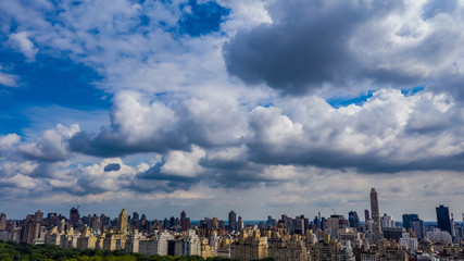 clouds over the city