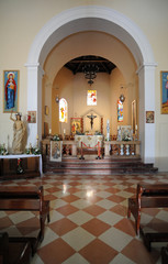 Fototapeta na wymiar La cathédrale catholique de Corfou