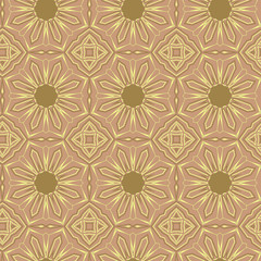 Seamless floral pattern with a variety of floral motifs.