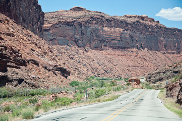 Long road in American National Park