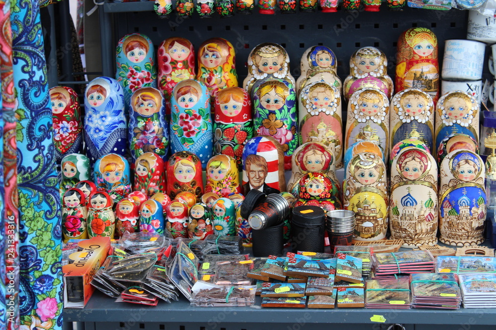 Wall mural Matryoshka Dolls, St. Petersburg, Russia