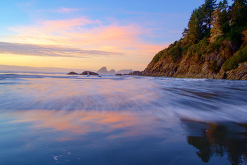 Moonstone Beach at Sunset