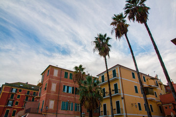 Tyrrhenian coast in a beautiful autumn day