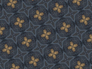 geometric oriental pattern textured shapes illustration