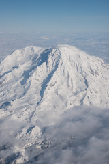 Fototapeta na wymiar Cascade mountains from the air