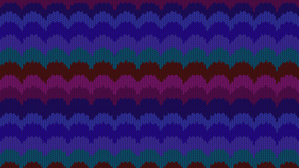 Background with a knitted texture, imitation of wool. Multicolored diverse lines.
