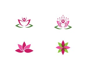 Fototapeta na wymiar Lotus flowers logo