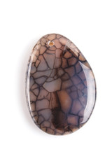 colored onyx pendant isolated on white background