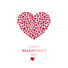 valentines day, 14th February, cut paper hearts romantic love day Celebration card vector illustration	