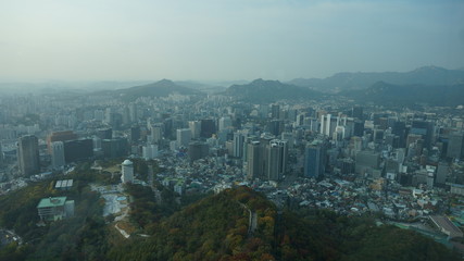 Fototapeta premium aerial view of city