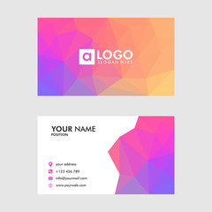 Fototapeta premium business card design vector template