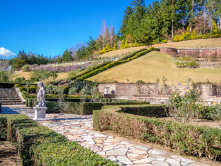 【静岡県伊豆市】ローズガーデンの風景【初冬・修善寺虹の郷】