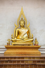 Golden buddha statue in Chiang Mai Wat Phra Doi Suthep temple
