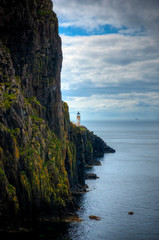 Scottish coast with cliffs