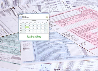 Tax Time Computer Calendar