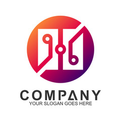 technology and innovation logo element