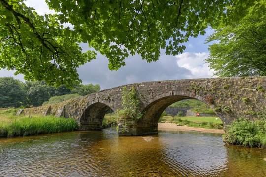 Old Stone Bridge, Two Bridges, Princetown, Dartmoor NP, England, Great Britain