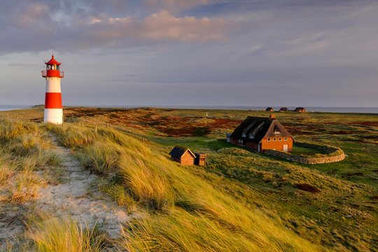 List Ost Lighthouse, Sylt, Schleswig-Holstein, Germany