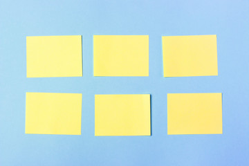 Mock-up empty multicolored office stickers. Copy space, space for text. education concept