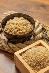 玄米ご飯　Brown rice Japanese food
