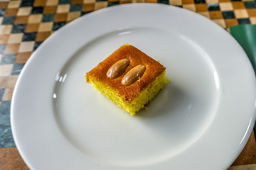 Sfouf Topped with Almonds