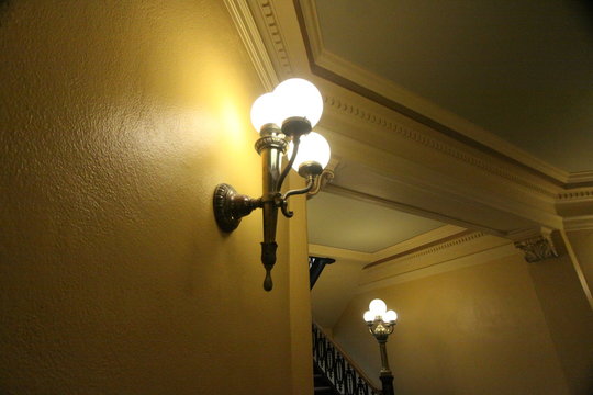 lamp on the wall