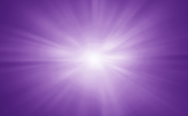 Abstract purple rays star light exploding banner burst background.