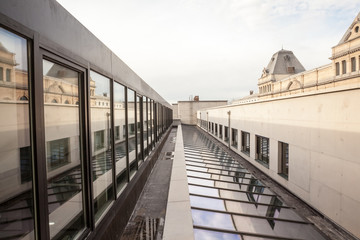 flat roof with dome