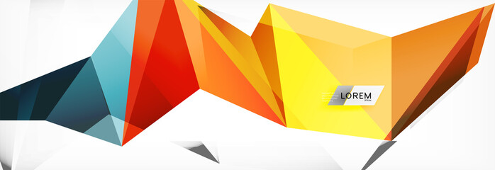 Science background. Abstract triangle pattern. Vector abstract geometric template