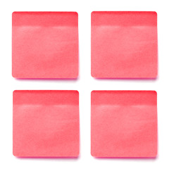 Memo stick on white background