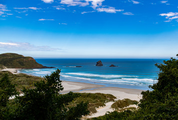 A Beautiful Beach Landscape in the South island of New Zealand