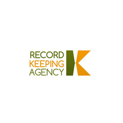 Vector design for record keeping agency