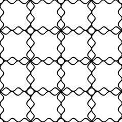 Naklejka premium Black and White Seamless Ethnic Pattern. Tribal