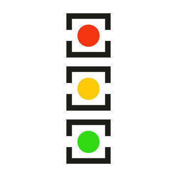 Traffic light interface icons