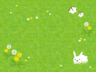 Fototapeta premium 春イメージ 背景イラスト