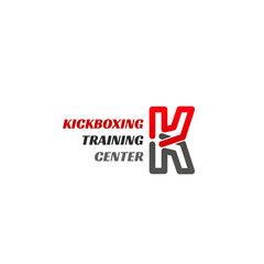 Kickboxing training center sign