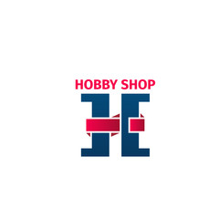 Hobby shop vector icon