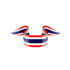 Thailand flag, vector illustration on a white background