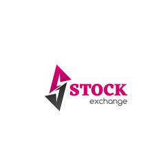 Stock exchange vector badge