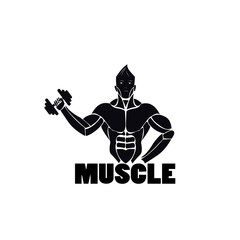 muscle logo art