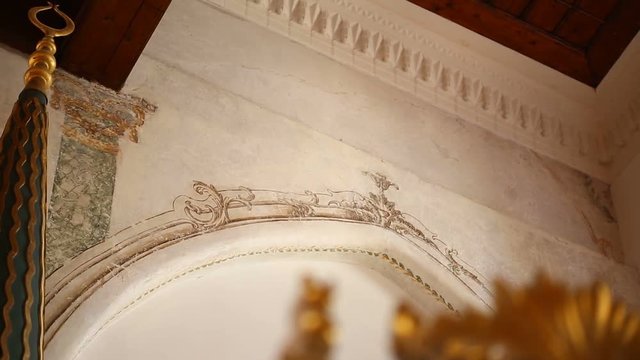 Istanbul Arap Mosque Interior Detail