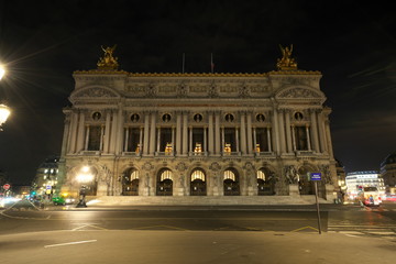 Paris,France-October 16, 2018: Palais Garnier or Opera National de Paris early in the morning