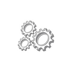 Gear mechanical logo design icon vector