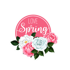 Vector poster Love spring